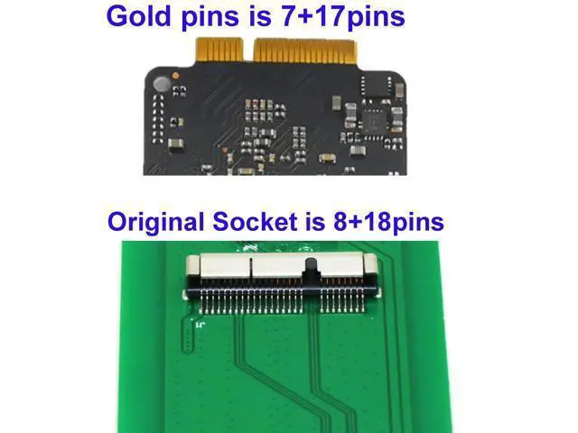 Alt view image 2 of 3 - Vszerda 26Pin to SATA Adapter Card,Compatible with SSD from 2012 Year MacBook Air/PRO Retina