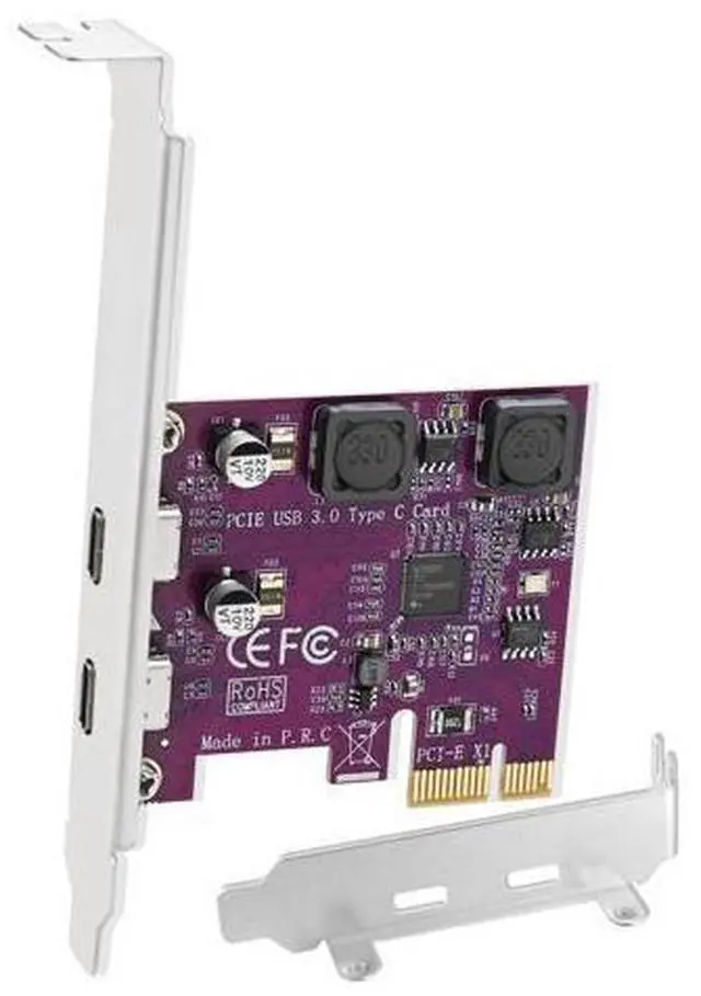 Main image of Vszerda 2X 5Gbps USB-C Ports PCI Express to USB 3.0 Expansion Card for Windows 11, 10, 8.x, 7, Vista, XP Desktop PCs, Built in Self-Powered Technology, No Need Additional Power Supply (FS-U302C-Pro)