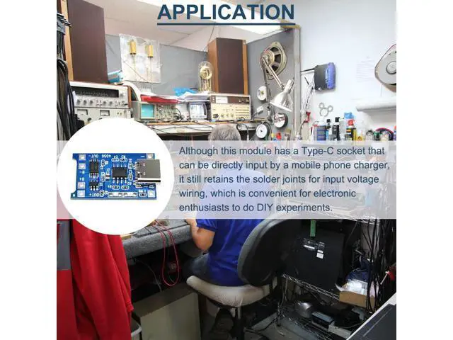 Alt view image 7 of 7 - Vszerda 10PCS 1A High Current 18650 Lithium Battery Charging Board 5V Type-C USB Interface Input Charge Module with Double Protection