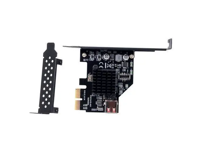 Alt view image 5 of 7 - Vszerda USB 3.1 Front Panel Socket USB 2.0 to PCI-E Express Adapter Card for Motherboard Black