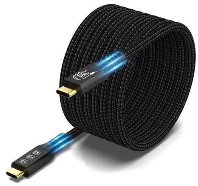 Main image of Vszerda 16.5FT USB C Cable 3.2 Gen 2X2 20Gbps, 5M Type C 4K@60Hz UHD Video 5A/100W PD3.0 Fast Charge Cord with E-Marker Compatible with Thunderbolt 3/4 MacBook Pro Galaxy Pixel Monitor