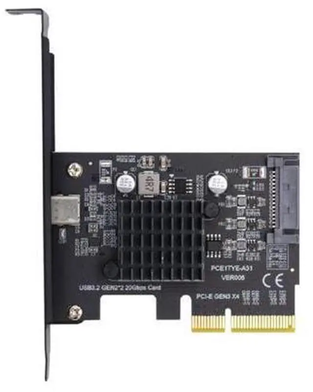 Main image of Vszerda 20Gbps USB 3.2 Gen2 Type-C USB-C to PCI-E 4X Express Card Adapter for Desktop Motherboard