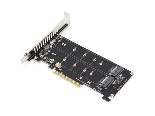 Alt view image 6 of 7 - Vszerda M.2 NVME SSD M Key to PCIE X8 Adapter Card, PCIE to NVME Drive Expansion Card, 32Gbps SSD PCIE 3.0/4.0 Adapter for Desktop PC, PCI E Full Channel Full Speed(ph45)