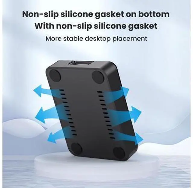 Alt view image 3 of 7 - Vszerda USB 3.0 USB-C Type-C to NVME M-Key M.2 SATA SSD Docking Vertical External PCBA Case Enclosure RTL9210B Chipset