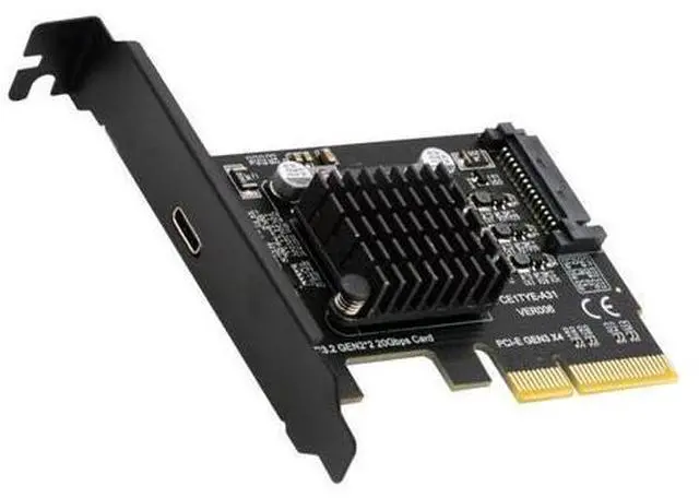 Main image of Vszerda 20Gbps USB 3.2 Gen2 Type-C USB-C Female to PCI-E 4X Express Card Adapter ASM3242 Chipset for Desktop Motherboard
