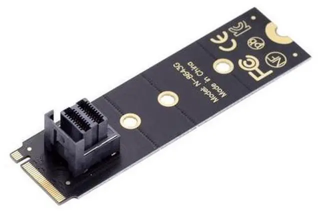 Main image of Vszerda 22x80mm U.2 Kit SFF-8639 NVME PCIe4.0 SSD Adapter for Mainboard SSD 750 p3600 p3700 M.2 SFF-8643 Mini SAS HD