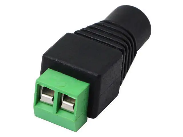 Alt view image 4 of 7 - Vszerda DC 5.5 X 2.1mm Adapter - 2.1mm to 5.5mm Female Barrel Power Jack to 2 Pin/Way Female Bolt Screw Type Terminals Connector for CCTV Security Camera, LED Strip Light (20 Pack)