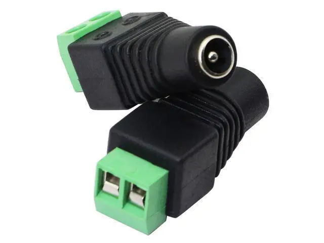 Alt view image 7 of 7 - Vszerda DC 5.5 X 2.1mm Adapter - 2.1mm to 5.5mm Female Barrel Power Jack to 2 Pin/Way Female Bolt Screw Type Terminals Connector for CCTV Security Camera, LED Strip Light (20 Pack)