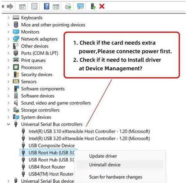 Alt view image 7 of 7 - Vszerda 10Gbps USB 3.1 Type-E IDC Front Panel Socket & USB 2.0 to PCI-E Express Card Adapter ASM3142 Chipset for Desktop Motherboard