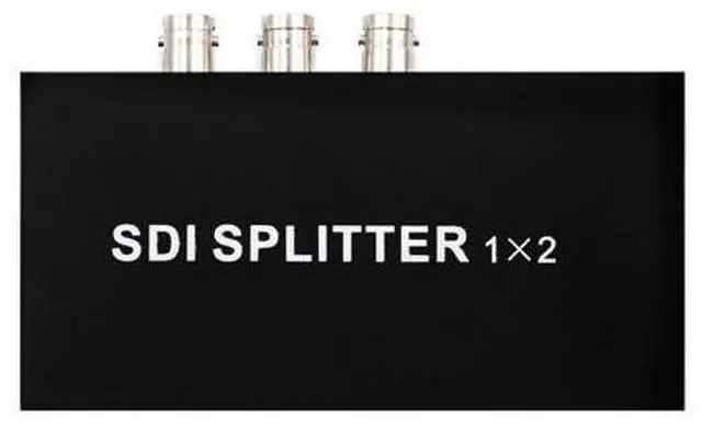 Main image of Vszerda SDI Splitter 1x2 Multimedia Split SDI Extender 1 to 2 Ports Adapter Support 1080P TV Video for Projector Monitor Camera