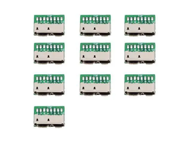 Alt view image 7 of 7 - Vszerda 10pcs/Set DIY OEM Micro USB 3.0 10Pin Female Socket Mount SMT Type Receptacle PCB Board for USB Disk