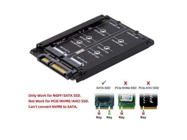 Alt view image 5 of 7 - Vszerda Dual NGFF B+M Key M.2 SSD Card JBOD Raid0 Span Bridge to 2.5inch SATA Combo HDD Disk Drive Enclosure