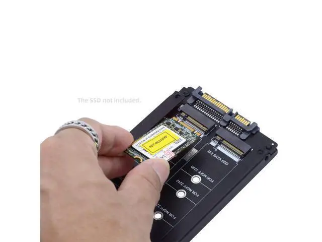 Alt view image 2 of 7 - Vszerda Dual NGFF B+M Key M.2 SSD Card JBOD Raid0 Span Bridge to 2.5inch SATA Combo HDD Disk Drive Enclosure