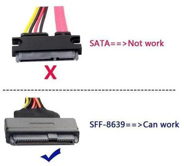 Alt view image 5 of 7 - Vszerda PCI-E 4.0 X4 Lane to NVMe PCIe SSD U.3 U3 Kit SFF-8639 Host Adapter for Motherboard PM1735