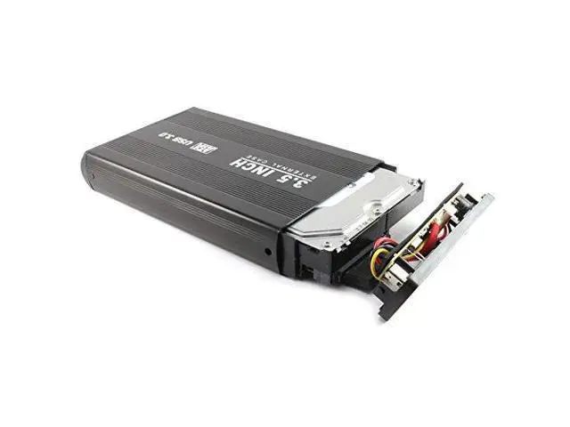 Alt view image 6 of 7 - Vszerda 3.5 Inch SATA Hard Drive Enclosure USB 3.0 High Speed External Case