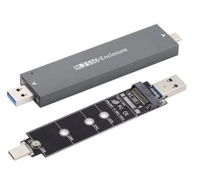 Main image of Vszerda Type-C USB3.0 to Combo NVME M-Key M.2 NGFF SATA SSD PCBA Case 2280/2242/2230mm Adapter RTL9210B Chipset