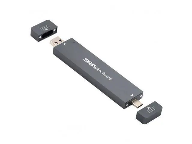 Alt view image 3 of 7 - Vszerda Type-C USB3.0 to Combo NVME M-Key M.2 NGFF SATA SSD PCBA Case 2280/2242/2230mm Adapter RTL9210B Chipset