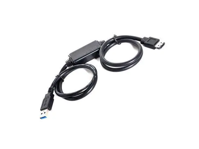 Alt view image 7 of 7 - Vszerda USB 3.0 to Power Over eSATA DC5V Adapter USB2.0 to HDD/SSD/ODD eSATAp Converter Type-A USB Host to ESATA Device Disk Cable 1M