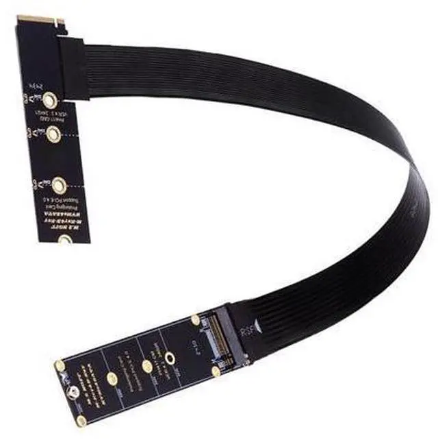 Main image of Vszerda M.2 NVME Extender,NGFF M-Key PCIe SSD Extention Card with Angled Soft-PCB Cable 30CMS
