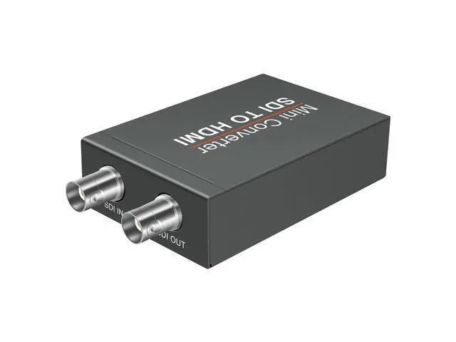 Alt view image 3 of 7 - Vszerda SDI to HDMI Video Mini Converter with Audio Embedder,SDI to HDMI Adapter for SD-SDI, HD-SDI and 3G-SDI Signals SDI Loopout (Black) with Power Supply