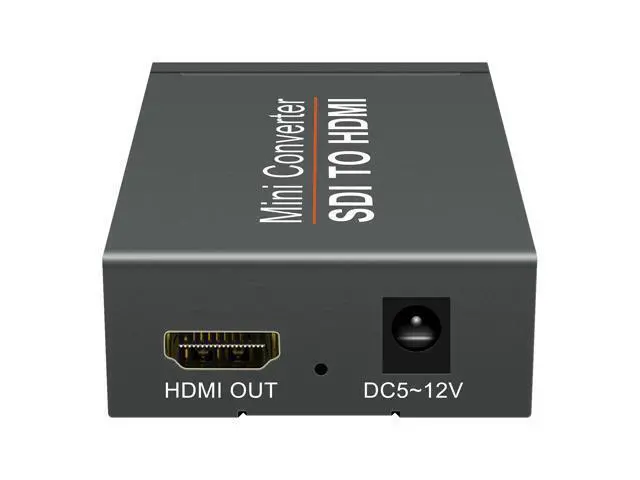 Alt view image 2 of 7 - Vszerda SDI to HDMI Video Mini Converter with Audio Embedder,SDI to HDMI Adapter for SD-SDI, HD-SDI and 3G-SDI Signals SDI Loopout (Black) with Power Supply