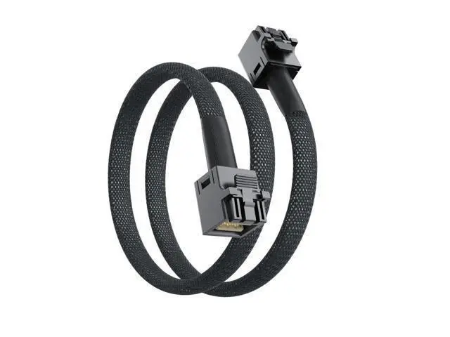 Alt view image 5 of 5 - Vszerda SFF-8643 to SFF-8643 Internal MiniSAS HD Cable with Sideband, Support up to 4 Lanes of SAS Data, Work with Server, Raid Card & PCI Express Controller, 0.8-m(2.6ft), 2 Pack