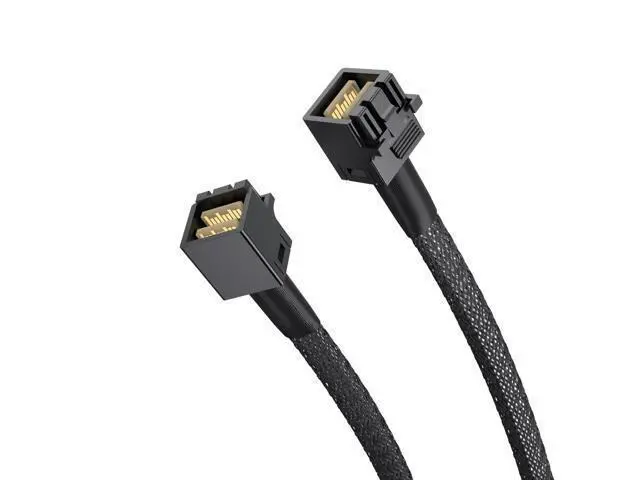 Alt view image 4 of 5 - Vszerda SFF-8643 to SFF-8643 Internal MiniSAS HD Cable with Sideband, Support up to 4 Lanes of SAS Data, Work with Server, Raid Card & PCI Express Controller, 0.8-m(2.6ft), 2 Pack
