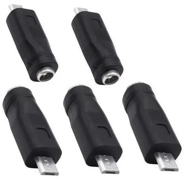 Main image of Vszerda DC 5.5mm x 2.1mm to Micro USB Adapter DC 5521 Female to Micro USB Male Plug Converter Power Charger Connector for Laptop Tablet Smartphone -5pcs
