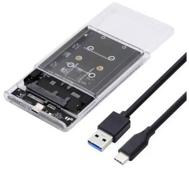 Main image of Vszerda Dual NGFF B+M-Key M.2 SSD Card JOBD Raid0 Span Bridge to USB3.0 Type-C USB-C 2.5inch SATA Combo Enclosure
