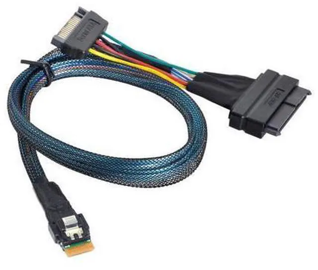 Main image of Vszerda U.2 U2 SFF-8639 SSD to Slimline SFF-8654 4i NVME PCIe Cable for Mainboard SSD 750 p3600 p3700 M.2