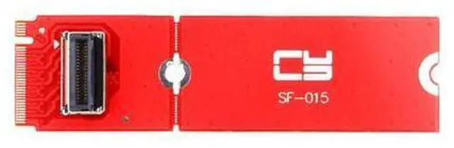 Alt view image 2 of 7 - Vszerda PCI-E 5.0 4.0 M.2 M-Key to MCIO Female Mini Cool Edge IO Host Adapter Conversion Expansion Board for PCIe Nvme SSD 2280 2230 Converter Card