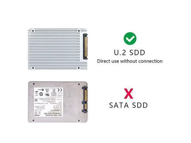 Alt view image 6 of 7 - Vszerda Oculink SFF-8611 to U.2 U.3 SFF-8639 NVME PCIe PCI-Express SSD Cable for Mainboard SSD 50CM