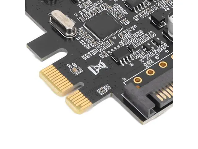 Alt view image 5 of 7 - Vszerda PCIE Expansion Card, PCI Express to Port PS/2 Expansion Card, PS/2 Keyboard and Mouse Port Expansion Card Without USB Port, SATA Power Interface, for