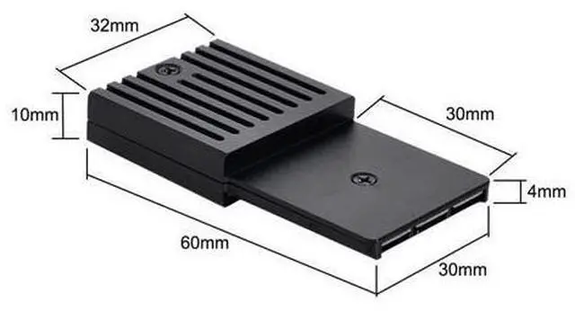 Alt view image 2 of 7 - Vszerda CF-Express Type-B to M.2 NVMe 2230 M-Key Adapter CFE for Xbox Series X&S CH SN530 SSD PCIe4.0 Expansion Memory Card