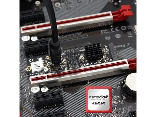Alt view image 7 of 7 - Vszerda 20Gbps Type-E USB 3.1 Front Panel Socket to NGFF M-Key NVME Express Converter Card Adapter ASM3242 Chipset for Motherboard (NVME to USB3.1 Type-E)