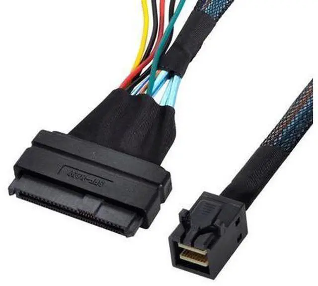 Alt view image 5 of 7 - Vszerda U.2 U2 SFF-8639 NVME PCIe SSD Cable for Mainboard Intel SSD 750 p3600 p3700 M.2 SFF-8643 Mini SAS HD