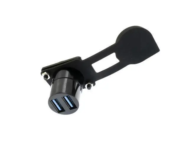 Alt view image 7 of 7 - Vszerda Dual USB 3.0 Panel Mount Adapter - D-Type Female to Female with Waterproof Cover, 5Gbps High-Speed Data Transfer, for External Hard Disks, File Transfers, Mouse, Keyboards & Charging (5 Packs)