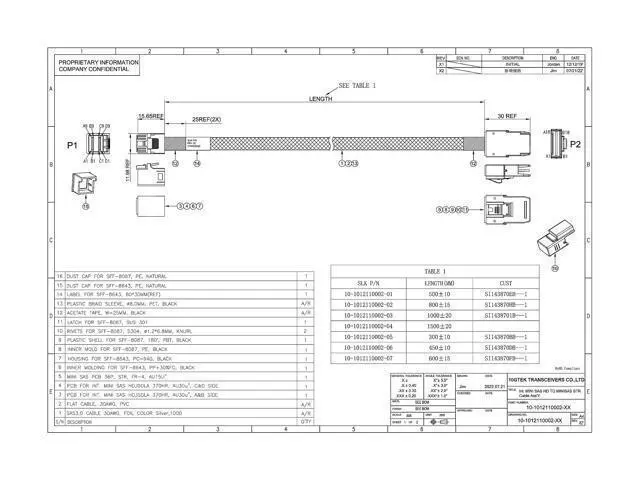 Alt view image 3 of 7 - Vszerda SFF-8643 to SFF-8087 Mini SAS HD Cable, SAS 3.0 to 2.0, Compatible with RAID Controllers, Servers, Backplanes and Hosts, 100-Ohm, 1-m(3.3ft), 2 Pack