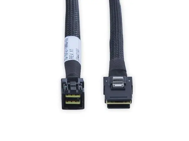 Alt view image 4 of 7 - Vszerda SFF-8643 to SFF-8087 Mini SAS HD Cable, SAS 3.0 to 2.0, Compatible with RAID Controllers, Servers, Backplanes and Hosts, 100-Ohm, 1-m(3.3ft), 2 Pack