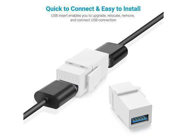 Alt view image 6 of 7 - Vszerda USB 3.0 Keystone Jack Inserts (5 Pack)