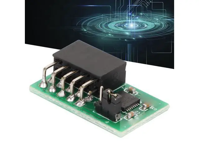 Alt view image 5 of 7 - Vszerda TPM 2.0 Module, 10Pin SPI TMP2.0 Encryption Module for S.uperMicro AOM TPM 9670V S (Vertical) Cryptographic Trusted Module, with 9670 Controller