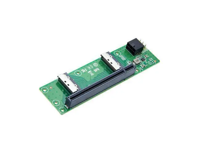 Alt view image 6 of 7 - Vszerda 2xMCIO(74pin) 8i to PCIe X16 Female Adapter, Gen5 PCIe5.0