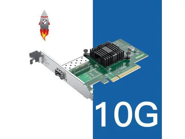 Alt view image 4 of 6 - Vszerda 10Gb SFP+ PCI-E Network Card NIC, Compare to Intel X520-DA1 (E10G42BTDA), with Intel 82599EN Chip, Single SFP+ Port, PCIe X8, Ethernet LAN Network Adapter Support Windows/Linux/VMware