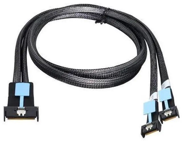 Main image of Vszerda PCI-E 5.0 MCIO STR PCI-E Mini Cool Edge IO 8i 74Pin Male to Dual MCIO 38Pin Male High Speed Extender Data Cable 50cm