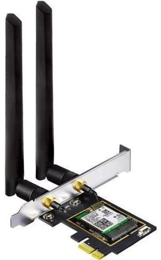 Main image of WiFi 6E AX5400 PCIe WiFi Card for Desktop PC (Intel AX210) Bluetooth 5.3, WPA3, 802.11AXE Tri Band Wireless Adapter with MU-MIMO, OFDMA, Ultra-Low Latency, Supports Windows 11, 10 (64bit)