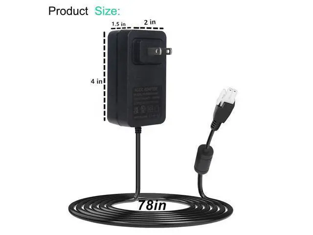 Alt view image 3 of 5 - 12V 2A Wall Plug-in Adjustable Desk Power Adapter for Single Motor Standing Desk, 12V Standing Desk Motor Power CordCompact Direct Plug Design, 24W Charger