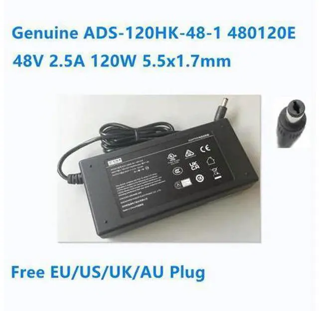 Main image of OIAGLH 48V 2.5A 120.0W 5.5x1.7mm Honoto ADS-120HK-48-1 480120E Power Supply AC Adapter For POE Charger
