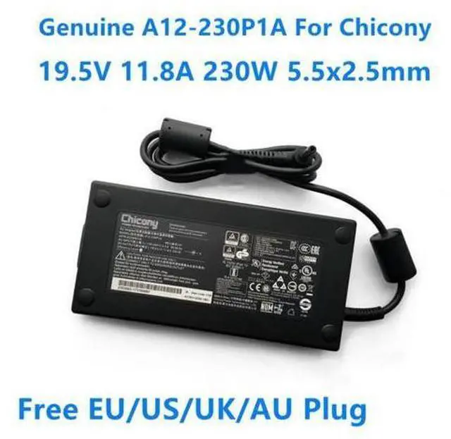 Main image of CHICONY A12-230P1A 19.5V 11.8A 230W 5.5x2.5mm A17-230P1A AC Adapter For MSI GS65 GS66 GS75 Stealth 9SF Laptop Charger