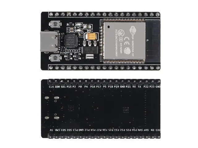 Alt view image 2 of 5 - 5Pcs ESP32 Development Board CP2102 Chip 38Pin Narrow Version WiFi + Bluetooth Microcontroller Dual Cores ESP-32 ESP-32D Board ESP-WROOM-32 2 in 1 Dual Core Low Power Consumption ESP-32 Type C