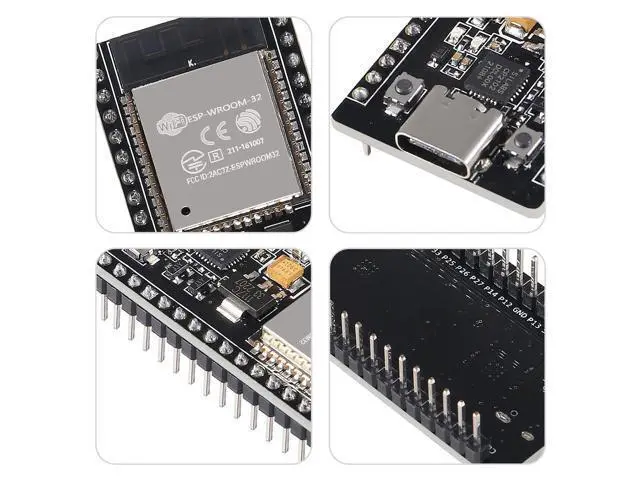 Alt view image 3 of 5 - 5Pcs ESP32 Development Board CP2102 Chip 38Pin Narrow Version WiFi + Bluetooth Microcontroller Dual Cores ESP-32 ESP-32D Board ESP-WROOM-32 2 in 1 Dual Core Low Power Consumption ESP-32 Type C